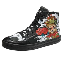 Lover's/парусиновые ботинки для скейтбординга; высокие женские винтажные кроссовки хип-хопа с тотемом; Легкая спортивная мужская уличная Баскетбольная обувь