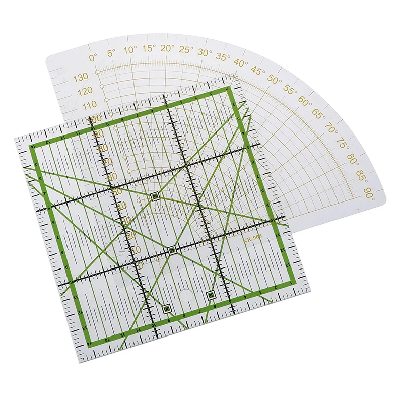 Акриловая многофункциональная линейка для шитья лоскутных ножек портной пряжи для резки ткани линейки 15x15 см