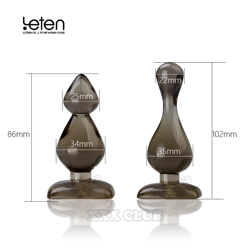 Leten 4pcs/set Silicone Anal Plug, Anal Balls, butt plug, Anal Dildo with package well Sex Toys Adult Products for Women and Men 1