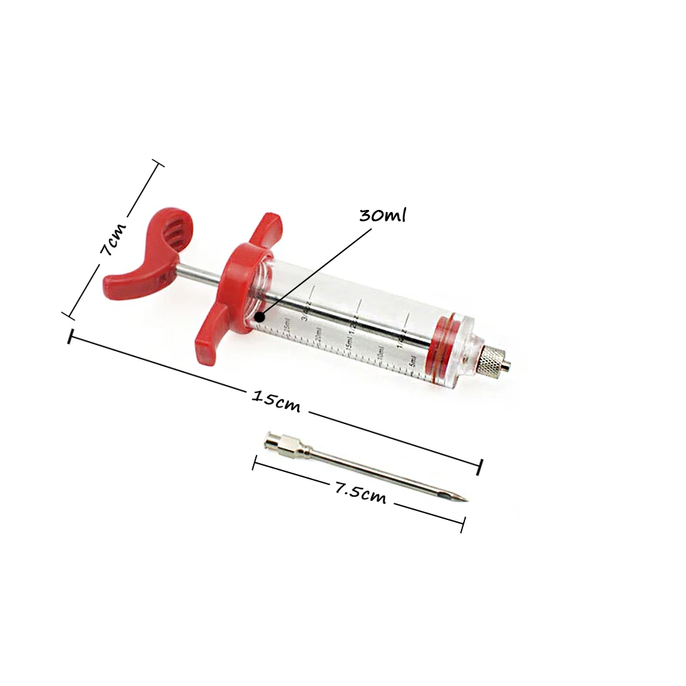 Специй барбекю мясо шприц маринад инжектор птицы индейка со вкусом курицы кулинарный шприц соус инъекции кухонная утварь