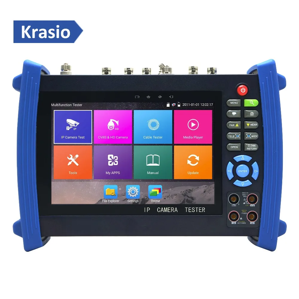 8MP 5MP CCTV Tester with 7 inch Monitor All in one Security for IP AHD TVI CVI SDI Optical Multimeter | Безопасность и защита
