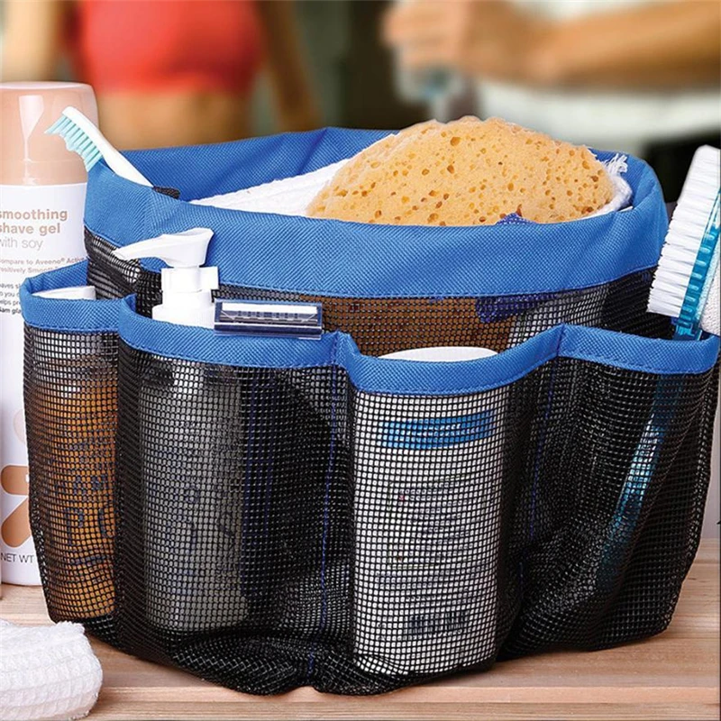 2018 New Mesh Shower Caddy Tote Wash Bag Dorm Bathroom Caddy Organizer