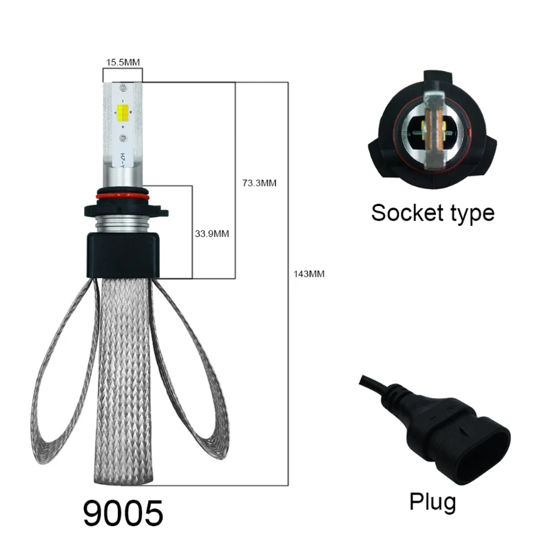 YAM высокая производительность H4 9003 H7 H8/H11 9005 9006 120 Вт 20000LM светодиодный двухцветный комплект фар лучевые лампы