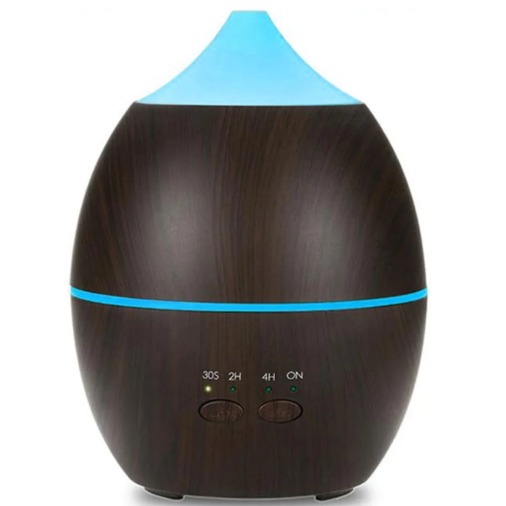 

air humidifier ultrasonic 300ml aroma Essential Oil diffuser 7 Color Changing LED Lights Aromatherapy machine with Wood Grain