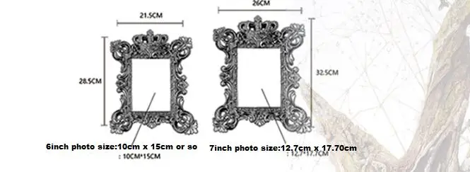 Мода в стиле барокко смолы фоторамка тиснением Позолоченные Роскошные качели фоторамка