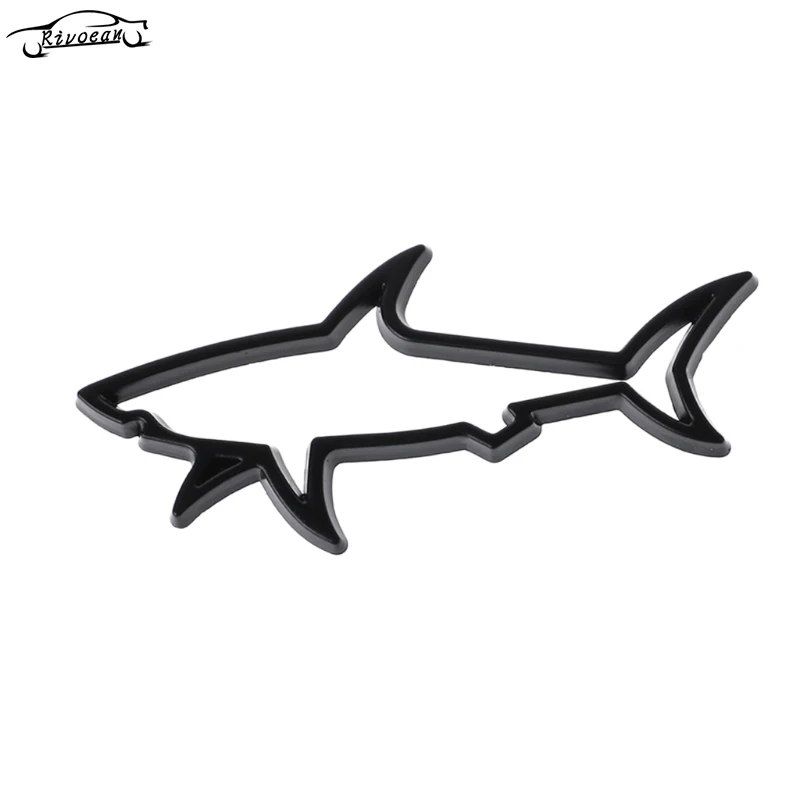 

3D Metal Car Styling Sticker Hollow Fish Shark Emblem Badge Decals Automobiles Motorcycle Computer Fuel Cap Accessories 2019