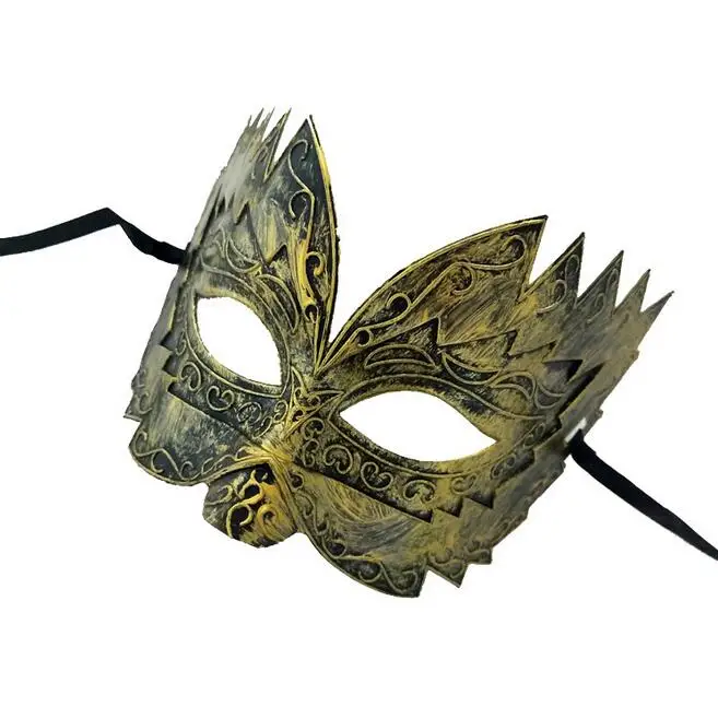 YOFAY вечерние маски венецианские вырезные ретро римские мужские маски венецианские костюмы для маскарада и Хэллоуина карнавальные маски с пилообразным шариком