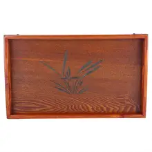 Чайный поднос кунг-фу чайный деревянный поднос чайный столик вода напитки поднос деревянный поднос для подачи чая с ручкой pla чай u en bois