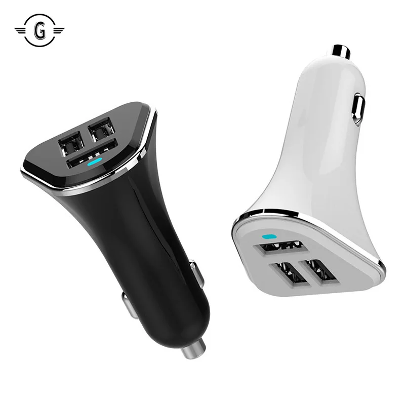 

Universal Car-Charger 2.1A 1A 3 Ports USB Car Charger Adapter Socket for iPhone 6 7 Samsung Huawei Redmi LG phone car charger