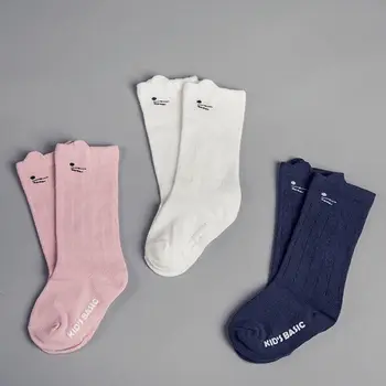 

Cute Kids Baby Girls Cartoon Animal Knee High Cotton Socks for 0-4Y Girls