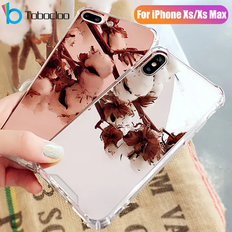 

for iPhone X XR Xs Max X R S Makeup Shockpropf Mirror Cases TPU PC Back Protect Case for iPhone X 6 6S 8 Plus Cover Cute Lady