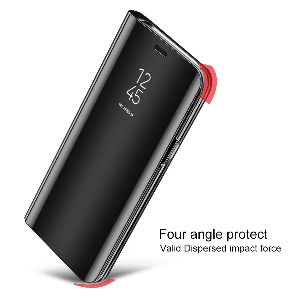 OLAF-Mirror-Flip-Leather-Case-For-iPhone-X-Smart-Clear-View-Phone-Case-For-iPhone-X(2)