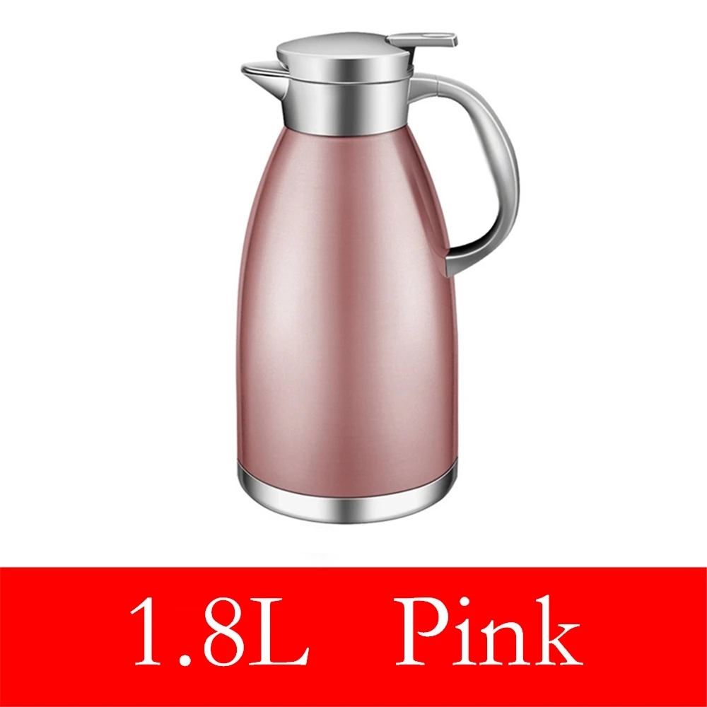 Irishom 1L Thermal Coffee Carafe Double Walled Vacuum Coffee Pot Thermal  Carafe Pot with Wood Handle Water Kettle Insulated Flask Tea Carafe Keeping