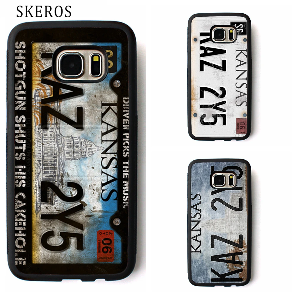 SKEROS Supernatural License Plate KANSAS KAZ 2Y5 cover case for samsung galaxy S3 S4 S5 S6 S7 S8 edge Note 3 4 5 |