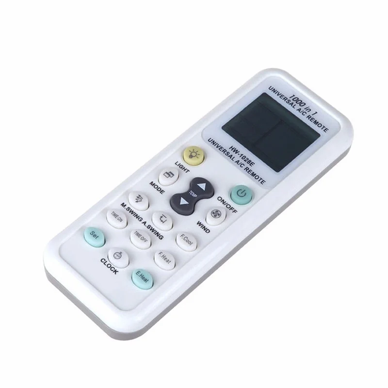 Universal Air Condition LCD A/C Muli Air Conditioner Remote Control 433 HZ LCD Remote Control Low Power Consumption High Quality - Цвет: Белый