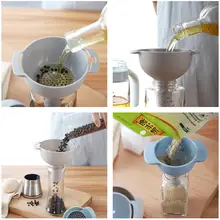 Четыре в одном многофункциональный фильтр-посуда фильтр резервуар для масла кухня Бытовая перевернутая Воронка для масла подпакет пластиковая винная воронка