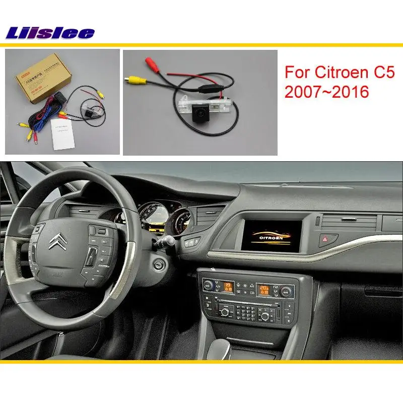 Liislee For Citroen C5 2007 2016 Original Screen Compatible Car Rear View font b Camera b