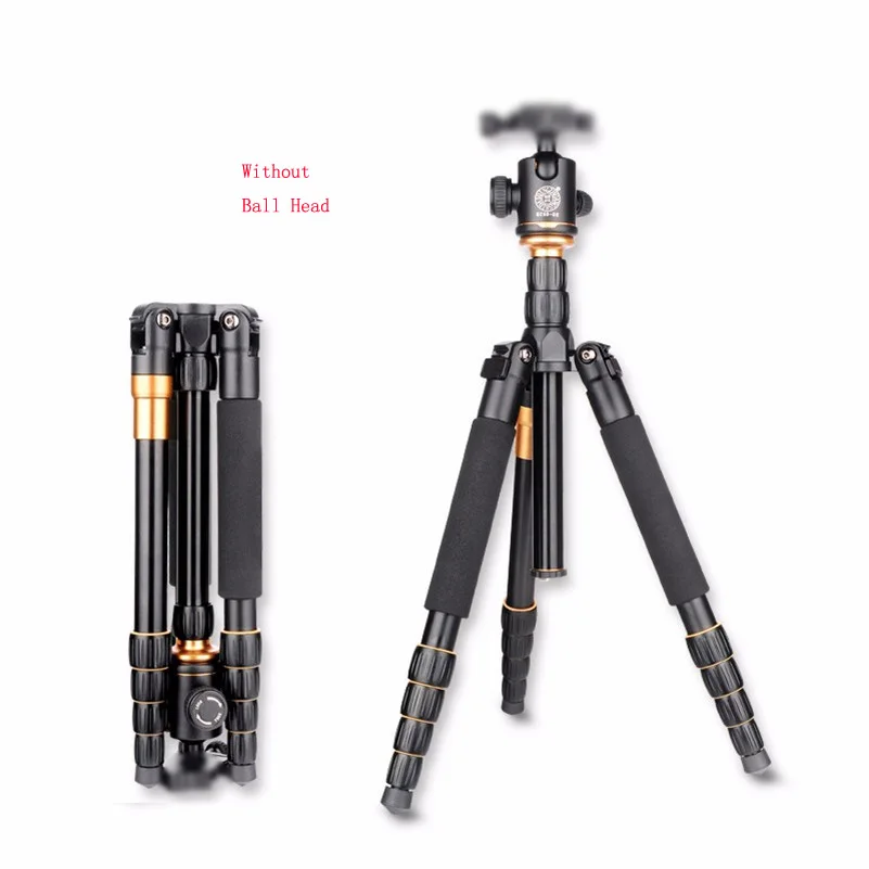 

Hot Q666 Professional Photographic Portable Tripod To Monopod+Ball Head For Digital SLR DSLR Camera Fold 34cm Max Loading 15Kg