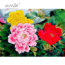 Michelangelo деревянные головоломки 500 штук Китайский Старый мастер пион развивающие игрушки декоративный настенный Рисунок подарок домашний декор