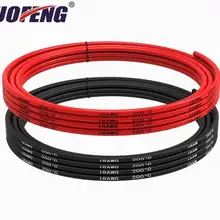 18 AWG черный и красный силиконовый провод Соединительный кабель многожильный луженый медный провод высокая температура