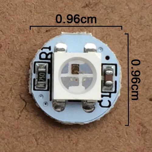 WS2812B матрица 4-контактный WS2812 светодиодный(chips On board) Радиатор 5V 5050 RGB WS2811 IC встроенным 10~ 1000 шт.(100 шт/гладильная доска