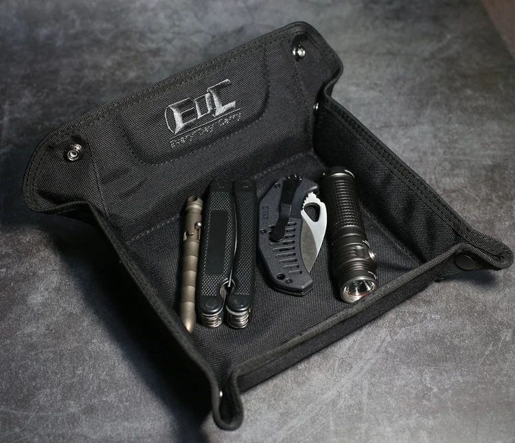 

Travelers multi-functional tool bag folding storage tray EDC tool storage package fruit melon seed dish dish 1000D