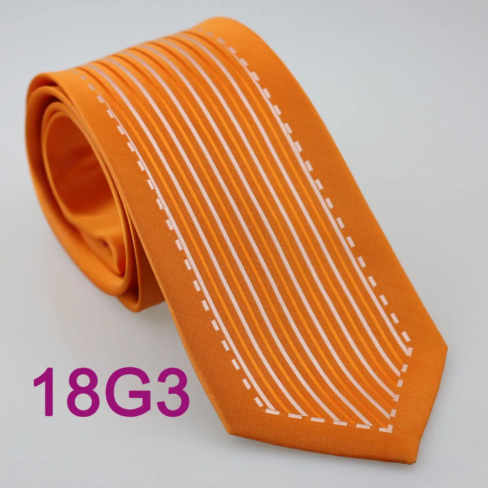 YIBEI Coachella Галстуки оранжевая Шея галстук формальная граница с серебряным вертикальным полосатым галстуком для взрослых 8,5 см галстук Gravatas