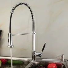 Grifos Cocina полностью медный 360 градусов вращающийся пружинный умывальник кран горячей и холодной воды кухня производители оптом