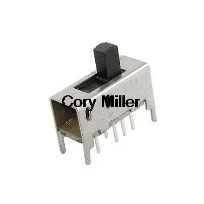 

SS23D03 8 Pin 3 Position 2P3T DP3T PCB Mount Mini Vertical Slide Switch
