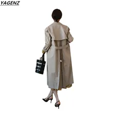 2017 Autumn Women s Trench Coat Long Section Cozy Casual Tops Sweet Women s Clothing YAGENZ