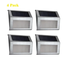 Солнечный свет Нержавеющая сталь наружного освещения украшения сада бра свет Сенсор luminaria аварийного теплый белый свет