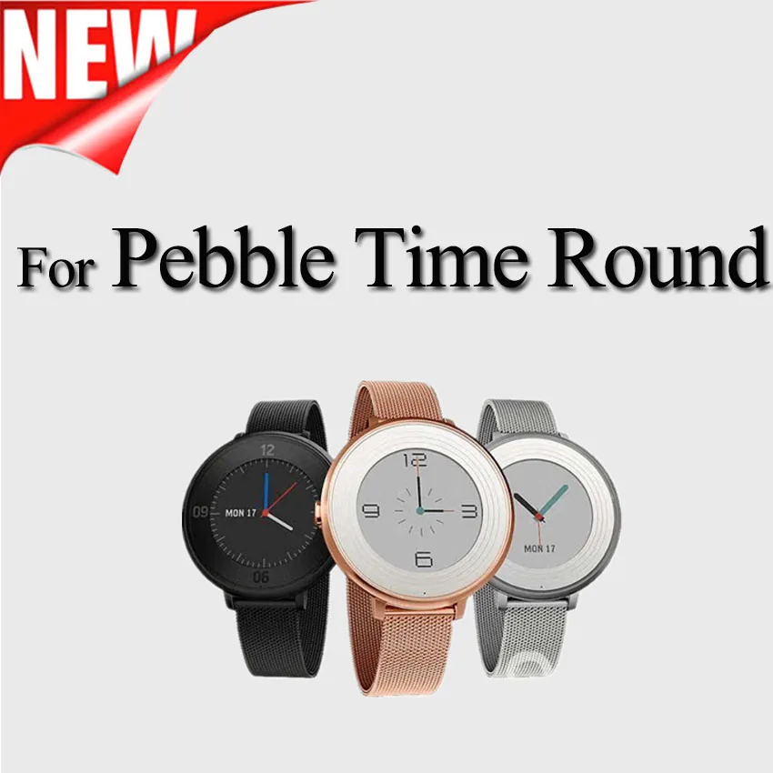 Нержавеющая сталь Milanese Loop Металла Смарт часы ремешок для галечный время круглые