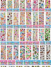100 pcs 3D Cartoon Puffy Sticker Children Bubble Stickers no Repeat with Fruit Cars Animals Flowers for Kindergarten Reward 100 pcs 3D Cartoon Puffy Sticker Children Bubble Stickers no Repeat with Fruit Cars Animals Flowers for Kindergarten Reward