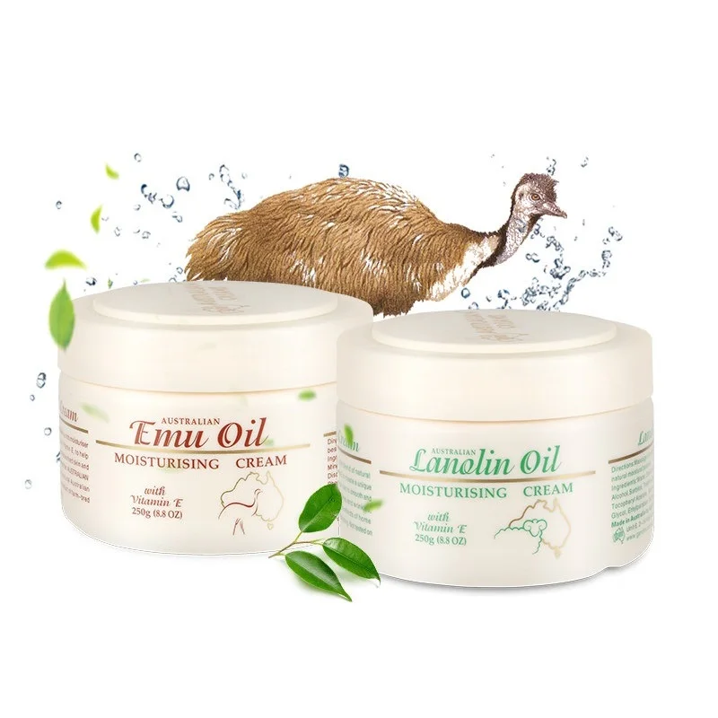 Австралийский набор для ухода за кожей GM Emu Oil + Lanolin увлажняющий крем лица и тела