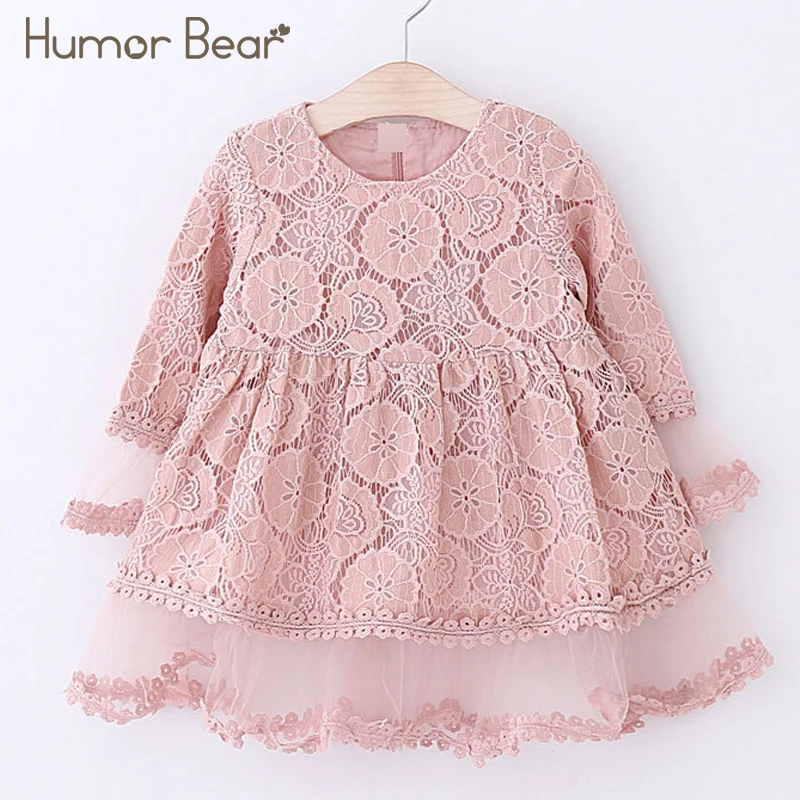 Humor Bear Girls Dress 2018 Autumn Brand Kids Dress Lace Flare Sleeve Style Princesses Mesh Dress Baby Girls Dress Humor Bear Girls Dress 2018 Autumn Brand Kids Dress Lace Flare Sleeve Style Princesses Mesh Dress Baby Girls Dress