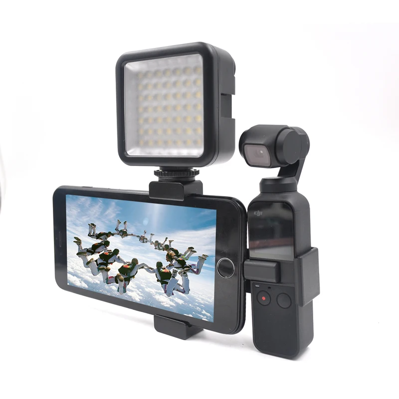 

STARTRC OSMO POCKET Expansion Kit Metal Phone Clip Holder Kit & LED Lights For DJI Osmo Pocket Mount Stand Accessories kit