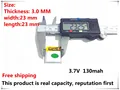 Free shipping 3 7V lithium battery 302424 032424 032525 302525 032323 130MAH battery Bluetooth