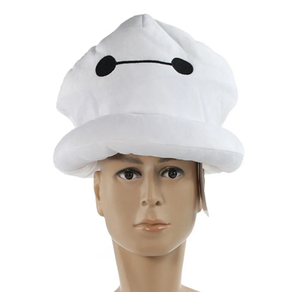 

Big Hero 6 Baymax Cartoon Soft Warm Stuffed Plush Hat Cosplay Cap For Adult