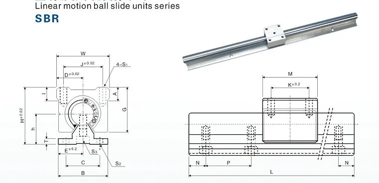 SBR16 6 компл. SBR16 линейная направляющая рельса+ 3 шариковых винта RM1605 3BK/BF12 Корпус гайки муфты для ЧПУ/фрезерный станок