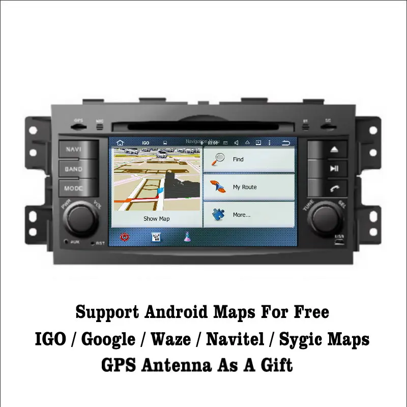 Top Liislee Android 7.1 2G RAM For Kia Mohave/Borrego Car Radio Audio Video Multimedia DVD Player WIFI DVR GPS Navi Navigation 3