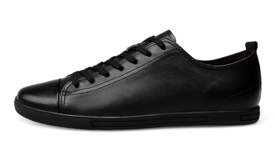 URBANFIND/Мужская обувь из натуральной кожи черный/белый цвет, женская обувь размера плюс; большие размеры 39-47 Высокое качество Мужская Обувь На Шнуровке; повседневные туфли на плоской подошве 45, 46, 47