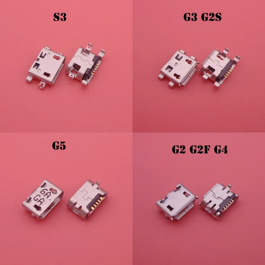 

2pcs For JiaYu S3 G2 G4 G5 G3 G2S G2F USB Micro USB Data Sync Charging Port Connector Plug Universal Horn feet 7.2 mm DIP