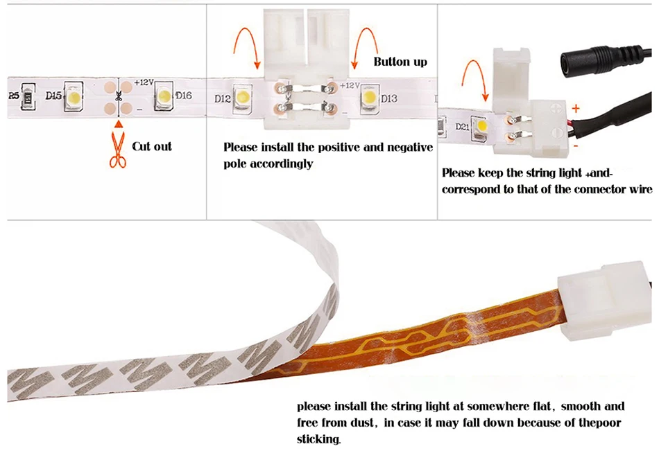 Светодиодная лента DC5V 3 ключа USB кабель питания гибкий светильник 50 см 1 м 2 м 3 м 4 м 5 м SMD 2835 Настольный экран лента ТВ фоновый светильник ing