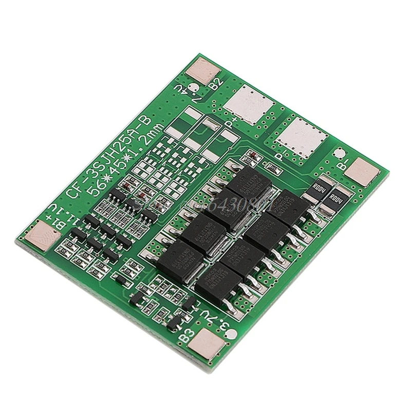 

30A 3S Polymer Lithium Battery Charger Protection Board 3 Serial 12V 3pcs 18650 3.7 Li-ion Charging Protect Module 45*56mm
