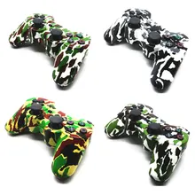 Bluetooth беспроводной контроллер для PS3, цветной камуфляж, зеленый, красный, черный, белый, геймпад для PlayStation 3, джойстик, колпачки, бесплатно