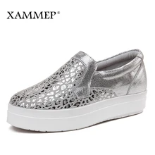 Женская обувь на плоской подошве; сезон весна-осень; Брендовая женская обувь; женские кроссовки; повседневная кожаная обувь на плоской платформе; слипоны с круглым носком