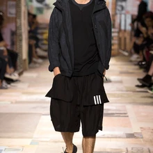 27-44! Для мужчин одежда мужчина свободные льняные Национальный Ветер семь очков Штаны Капри Плюс Размер этап певица костюмы