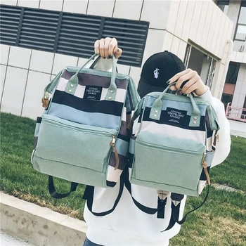 2019 Korean Style Girls Canvas School Backpack Women Backpack Fashion Girl Travel Bags Mochila feminina escolar bagpack