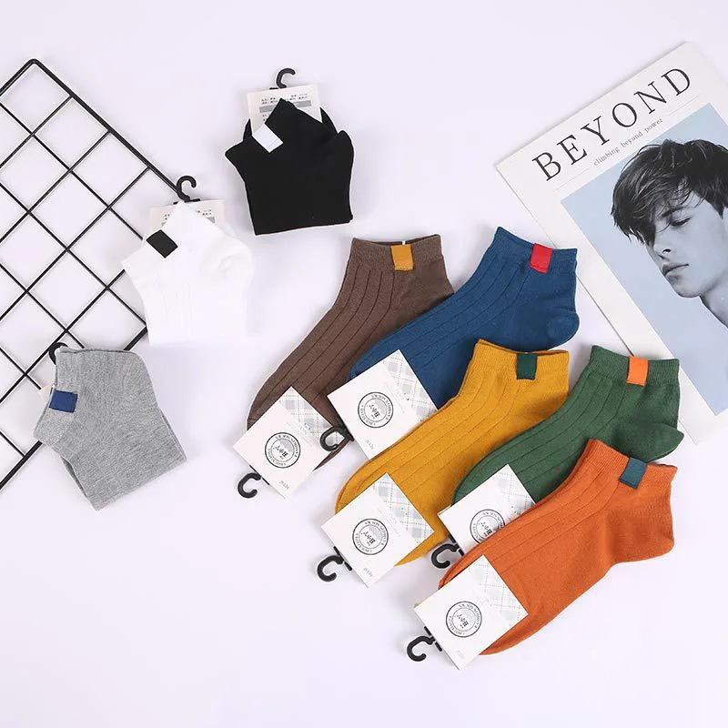 

5pc/lot men Socks High Quality Cotton Sox Fashion Style Socks Soft Summer keeping Socks Solid color For lady Girls