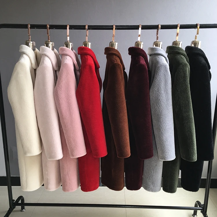 Sale Natural wool coats women warm jackets female turn down collar pockets single breasted wool overcoat 2018 autumn winter MOVAU0023 1 Sale Natural wool coats women warm jackets female turn down collar pockets single breasted wool overcoat 2018 autumn winter MOVAU0023 1
